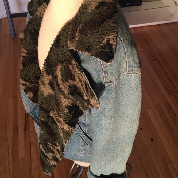 Vintage lined denim jacket - Picture 2 of 4